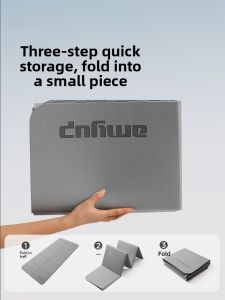 Portable Foldable Yoga Mat Mens Fitness Mat Home Anti-Slip Ground Mat Student Dormitory Training Sports Quiet Exercise