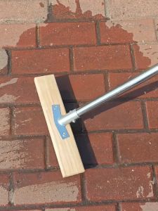 Stainless Steel Wire Floor Brush for Multi-Surface Cleaning Reusable Superstrong Firmness 1.2m Two-Section Stainless Steel Handle Ideal for Ground Bricks Swimming Pool Concrete Ground- Moss and Stain Removal Accessory