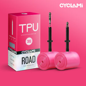 CYCLAMI Bike Inner Tube Alloy Metal Valve Stem France FV Presta Durable TPU For Road Bike Tire 700C 700 x 18 23 25 28 30 32 C