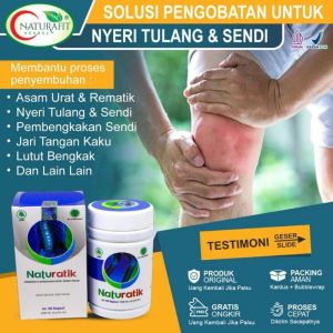 Obat lutut keropos encok sakit pantat Kaku Pengapuran tulang Ampuh - Naturatik