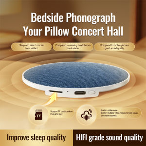 Wireless Pillow Sleep Aid Speaker 360° Surround Sound Bluetooth 5.4 HiFi Stereo Dynamic Music Player Home Sleep Sound Equipment
