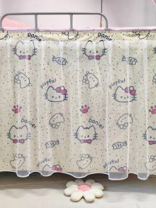 Thickened Self-Adhesive Bed Curtain for Dormitory Student Magic Tape Light Blocking Upper Bunk Bed Curtain Kuroko