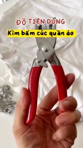 Bộ Kìm Bấm Cúc Áo Kèm Hộp 100 Nút 9.5mm | Dụng Cụ May Vá Đóng Nút Quần Áo Handmade Gọn Gàng Tại Nhà
