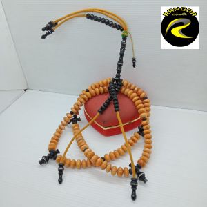 tasbih tijani baju MARJAN OREN KOMBINASI YUSER BLACK A86