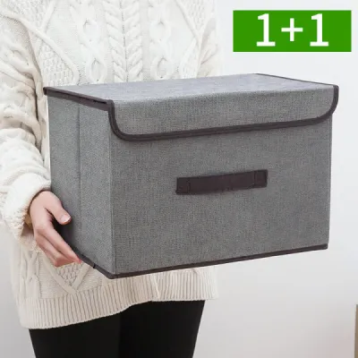 OMT | 1+1 Large Foldable Fabric Multi-Purpose Clothes Storage Box
