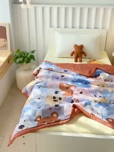 ผ้าห่ม ผ้าห่มเด็ก ผ้านวมเด็กลายการ์ตูน ผ้าห่มเด็กอนุบาล ผ้าห่มเด็กไม่ร้อน ขนาด ใช้ได้ทั้งเด็กเล็ก และเด็กโต