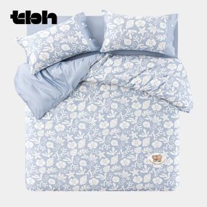 T-B-H | Bộ Đồ Chăn Ga Gối Cotton Satin In 4PCS