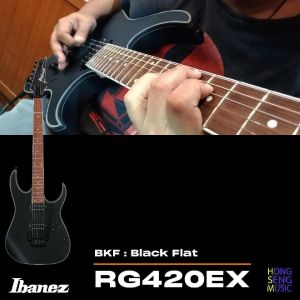 กีตาร์ไฟฟ้า Ibanez RG series รุ่น RG420EX - BKF เป็นรูปแบบ Black Flat