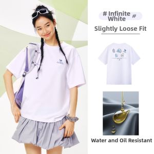 CAMEL | Anti-water Stain Loose Short Sleeve T-shirt