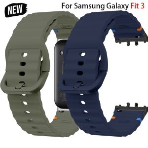 Silicone Band For Samsung Galaxy Fit 3 Sports Strap Wristband Replacement Bracelet correa for Galaxy Fit 3 Band Accessories