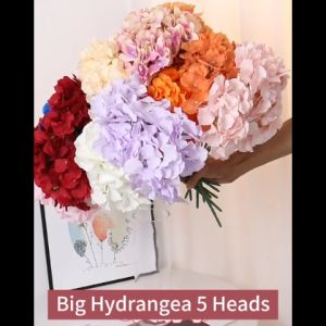 [READY STOC] Big Hydrangea 5 Heads 1Stalk | Bunga Hydrangea Hand Bouquet | Decoration Wedding Flowers | Event | Bunga Hiasan Home