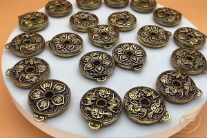 Móc Khóa Đồng Điếu Khấu Bình An Khắc Lục Tự Minh Chú Tỳ Hưu Dơi Phúc Lâm Môn Bằng Đồng Thau - Đồ Đồng Thuận Tâm