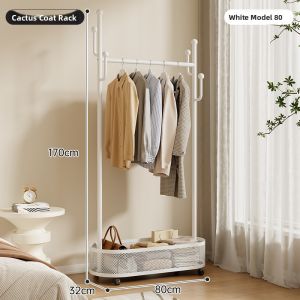 Portable Free-Standing Multi-Functional Clothes Rack Bedroom Home Use Room Integrated Drying Clothes Rack Metal Material