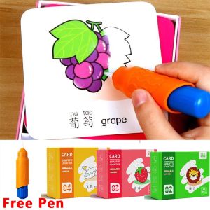 Doodle Flash Card Early Educational Cards Pinyin Fruits Alphabets Chinese Character Numbers