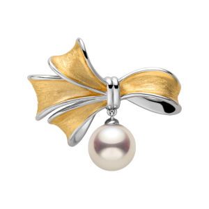 Helas | Edison Nucleated Freshwater Pearl Lustrous Butterfly Brooch S925 Silver