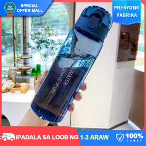 【Shatterproof】780ML Portable Water Bottles BPA-Free Leak Proof Reusable One-hand Push Button Lemonade Milk Smoothie Juice Beverage Glass Sports Gym Home Travel Use