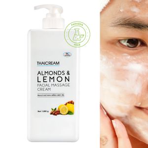 ครีมนวดหน้า [1กิโล] ครีมนวดหน้าสปา spa ครีม นวดหน้า สปา ยี่ห้อไทยครีม นวดลื่นมือ ครีมกิโล thaicream almonds & lemon facial massage cream ครีมสปา - Lazada