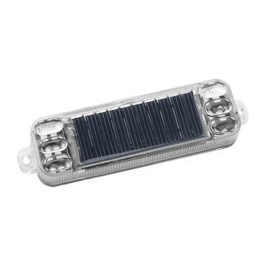 Solar LED Motorcycle Car Warning Strobe Light Rear Collision Prevention Parking Night Flashing E-Bikes Bicycle Safety Tail Light