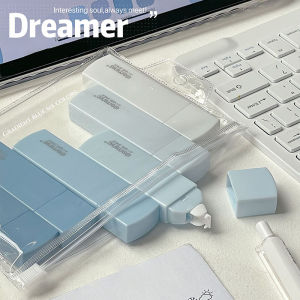 6Pcs/set Ins Gradient Color Correction Tapes Student Simple Portable Correction Band Kawaii Korean Stationery For School Office