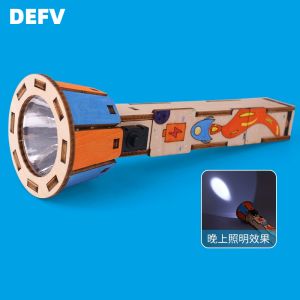 DIY flashlight technology small production set self-made manual assembly electrical physical and scientific experiments Science and education toys