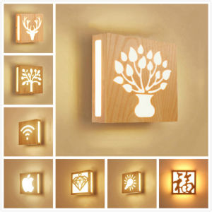 Wood Wall Lamp Modern Nordic LED Wall Light Indoor Lighting Room Decor Wall Sconce For Living Room Bedroom Bedside Light Fixture
