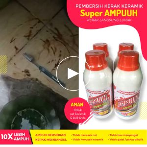 Pembersih Toilet dan Keramik Kamar Mandi Super Ampuh Untuk Kerak Membandel