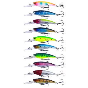 Mồi Câu Cá Minnow 95cm 8g Mồi Giả Lặn Nông Mồi Rung Mồi Giật # 8 Móc Câu Cá Bass Pike Mồi Cứng Nhân Tạo Dùng Cho Câu Cá Suối