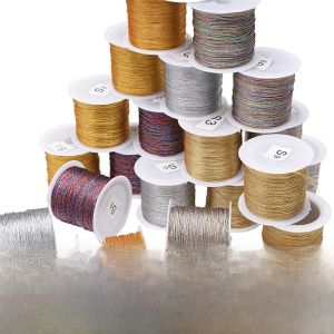 Gold Thread DIY Handmade Weaving Rope Silver Gold Wire Bracelet Materials Necklace Craft Supplies Fresh out New Fashion Jewelry