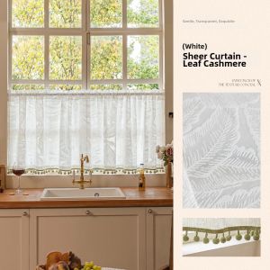 HUAJIANYU | Light Transmitting Sheer Half Curtain