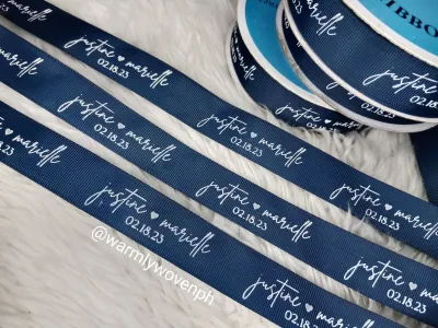 CUSTOMIZED RIBBON FOR WEDDING FAVORS