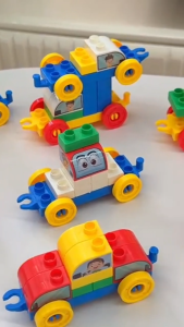 Large Particle Building Blocks Car Early Education DIY Bricks Toy For Kids Gift - Safe & Easy Use - Promotes Creativity & Problem Solving Skills