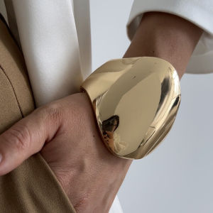 Ingemark 4 รูปแบบยุ้ย Punk Smooth Big Chunky เปิดกําไลข้อมือผู้หญิงฤดูใบไม้ผลิสีสร้อยข้อมือผู้ชายเครื่องประดับ