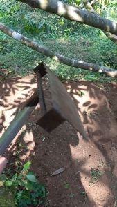 Cangkul Pembersih Pemotong Gulma Rumput Liar Kebun Sawit Jeruk Baja Asli / bahan gergaji asli