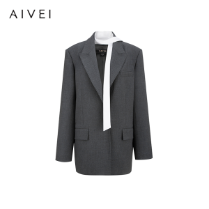 AIVEI | Autumn Boyfriend Style Suit Jacket with Drop Shoulder Design