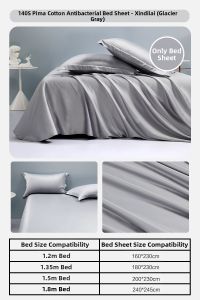 Mercury | Luxury Sateen High Density Antibacterial Bed Sheet