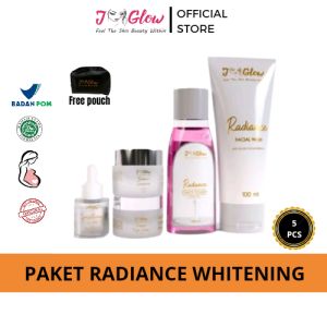 JGLOW SKINCARE PAKET RADIANCE WHITENING / SKINCARE GLOWING - 5 PCS