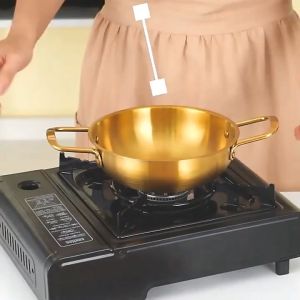 Ramen Pot Gold / Panci Emas Mie / Ramyun Korea Stainless
