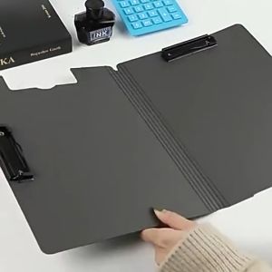 Clipboard With Cover Long Bond Paper organizers Profile Clip File Folder Office School Supplies 23X35CM