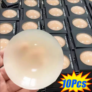10pcs Seamless Nipple Cover / Invisible Silicone Nipple Pad / Self Adhesive Lift Up Breast Cover / Reusable Breast Lingerie Bra Pad