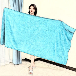 ผ้าเช็ดตัวผู้ใหญ่ขนาดใหญ่พิเศษสำหรับการอบแห้งแบบอบไฟ ผ้าเช็ดตัวสำหรับนวดและโรงแรม ผ้าฝ้ายโพลีเอสเตอร์หนา ผ้าฝ้ายโพลีเอสเตอร์