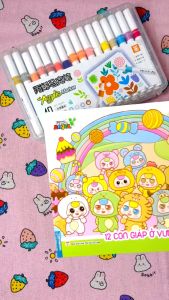 Sách Tô Màu - COMBO 2C Baby Three 12 Con Giáp Ở Vương Quốc Ngọt Ngào + Tết và Lễ Hội Truyền Thống Việt Nam