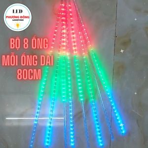 Bộ đèn LED Sao băng trang trí 8 ống - mỗi ống dài 80cm