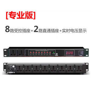 Professional 10-Channel Power Sequencer Stabilizer Switch Sequential Control for Home Stage Meeting Outdoor Use