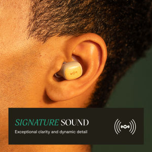 House of Marley Smile Jamaica Mini True Wireless Earbuds: Eco-Friendly Sound with 14 Hours Playtime