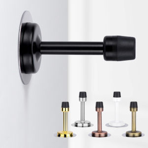 Sigomay Stainless Steel Door Stops Wall Mounted Door Stopper Rubber Holder Catch Floor Fitting With Screws Bedroom Home Hardware