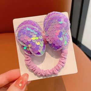Hair Rope For Kids Girls Hair Rope Korean Style Set Hair Rope Pony Tail Fashion Cute Sequin Bow Hair Rope Childrens Ponytail Rubber Band Headwear Hair Accessories