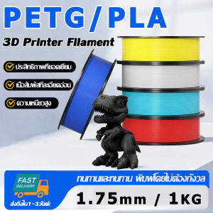 PETG/PLA Filament เส้นพลาสติกสำหรับเครื่องพิมพ์ 3 มิติ สีพื้นฐาน ขนาด 1.75mm 1kg