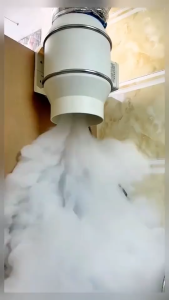 Combo máng hút sơn tĩnh điện + quạt hút mùi GEER HF150 (75w) – bộ hút khói bếp cao cấp chính hãng khử mùi mạnh vận hành êm độ bền cao