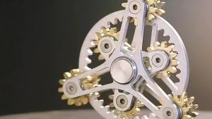 Meade | Lure Mechanical Gear fingertip gyroscope copper Fidget nine tooth linkage EDC metal alloy rotor focusing decompression toys