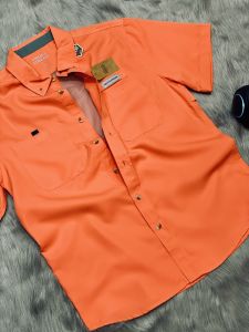 Áo sơ mi nam ngắn tay bigsize đi câu cá outdoor Field & Streamchất liệu 100% polyester chống tia UV 30%